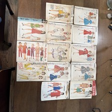 13- Vintage 1960S Sewing Patterns Girls Size 7 Mixed Brands picture