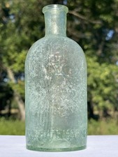 Rare Antique 1872 Moscow Polytechnic Exhibition Ludwig Marks Glass Bottle Flask. picture