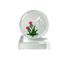 Vintage Wald ACRYLIC LUCITE Hummingbird Carving Art Home Decor Paperweight picture