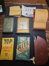 Mixed Lot Of Vintage Tobacco & Accessories Table Lighter Clock Lighter Rollers  picture