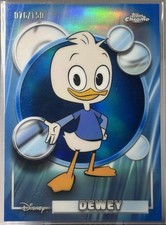 2026 Topps Chrome Disney Dewey /150 Blue Refractor True Blue Color Match picture