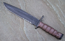Vintage OKC3S Knife USMC Marine Corps Bayont Ontario Knife Co & OKC MOLLE Sheath picture