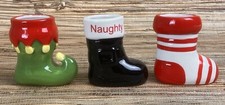 Mini Stocking Christmas Tiki Mug Set of 3 Shot Mugs Hawaiian Theme New picture