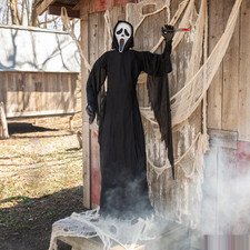 6' Ghost Face Prop With Knife - Morris Costumes picture