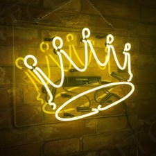 Crown Shape Neon Sign Light Party Home Room Art Wall Hanging Nightlight 20