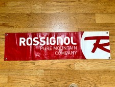 Vtg Rossignol Banner Featuring The Brand's 