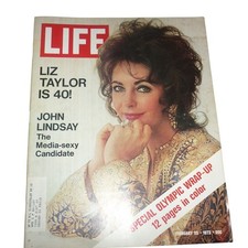 LIFE Magazine February 25 1972 Elizabeth Taylor 40th Birthday Howard Hughes picture