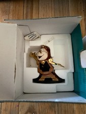 Walt Disney WDCC Beauty and the Beast Cogsworth JUST IN TIME Figurine w/COA Box picture