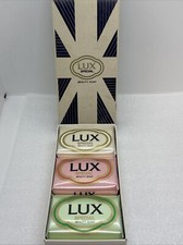 Vintage LUX Special Beauty Set Box of 3 Bars of Soap Made England Nippon Lever picture