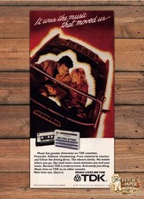 TDK AD-C90 Cassette Music Lives On TDK Vintage Car Print Ad 1981 1980s picture