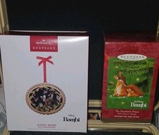 Hallmark Keepsake Disney Bambi 2000 New Wood Christmas Ornament 2022 Used picture