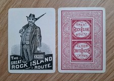 2 x Antique Wide Swap Playing Cards - Includes Rare Joker picture