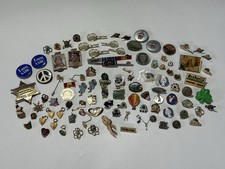 Huge Vintage Enamel Pin Pinback Charm Lot Bowling DIY Crafter NFL Maximalism Y2K picture