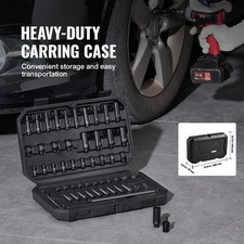 Impact Sockets Set 55pcs 6-Point 1/4
