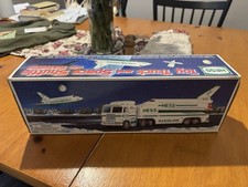 1999 Hess Truck and Space Shuttle with Satellite Collectible Vintage Item picture