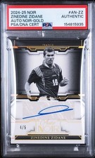 2024-25 Panini BLACK World Cup Zinedine Zidane AUTO NOIR 4/5 FRANCE Psa Auth picture