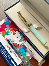 [Unused] Sailor ProGear Slim Dry Flower Hydrangea 14K M Nib ~ From JAPAN picture