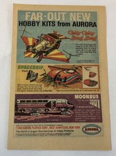 1969 Aurora ad~CHITTY CHITTY BANG BANG,LAND OF THE GIANTS SPACESHIP,2001 MOONBUS picture