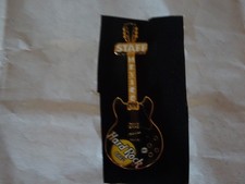 Hard Rock Cafe pin MEXICO CITY STAFF black BB King Lucille Guitar 2004 picture