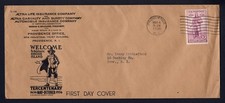 1936 Rhode Island Tercentenary FDC Aetna Insurance Advertising Letter picture