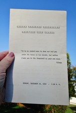 1969 Ground Breaking Ceremonies Vintage Program: LAKEWOOD HIGH SCHOOL NJ picture