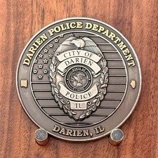 Darien Police Department Illinois Route 66 Law Enforcement Challenge Coin M#20 picture
