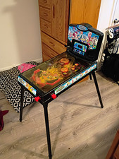 Vintage 2000 Digimon Electronic Standing Pinball Machine Funrise - Tested & Work picture