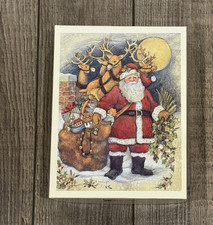 Vintage Lang Susan Winget Santa 16 Deluxe Christmas Cards, Envelopes & Seals NOB picture