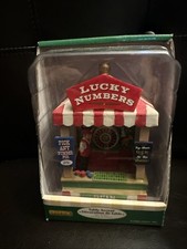 Lemax Lucky Numbers Carnival Booth Village Collection *Rare* #83684 Retired 2008 picture