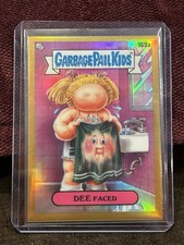 Topps 2022 Garbage Pail Kids Chrome Dee Faced #169a Gold Parallel picture