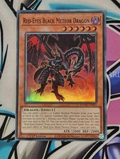 YUGIOH DUNE-EN095 Red-Eyes Black Meteor Dragon Super Rare 1ST EDITION picture