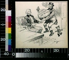 Photo:John Bull Uncle Sam 1923 WWI Debt Payment Cartoon Berryman picture
