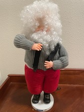 Vintage 1984 James A. Cole Animated Santa Claus Xmas Figure, Moving Head/Arms picture