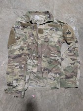 US Army OCP Scorpion Combat Uniform Coat Small Long w 1st Armored Division Patch picture