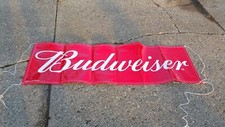 bud- bud light beer banner and nfl pennant 2 pack ..free shipping..tailgate picture