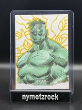 2025 Topps Marvel Studios Chrome Hulk Sketch by DMN picture