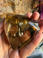 Smokey Quartz Healing Crystal AAA grade Rainbows Polished Freeform Natural 233g picture