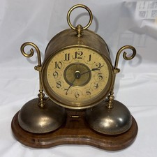 Antique GebrĂĽder Junghans two-bell alarm clock