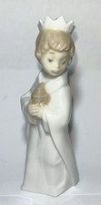 Vintage 1989 Lladro, Mini KING GASPAR 5657, 3 KINGS,Porcelain Ornament, 3.75” picture