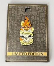 HARD ROCK CAFE LOUISVILLE SKULL WELCOME TO HARD ROCK PIN NEW ON CARD picture