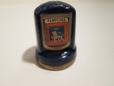VINTAGE THIMBLE SOUVENIR FROM PAMPLONA SPAIN picture