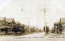 Commonwealth Avenue West c.1910 Indiana Harbor IN RPPC Photo Postcard COPY picture