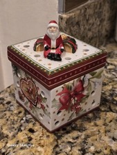 Villeroy & Boch Santa Christmas Toys Candle Holder Box Present Gift NEW NO BOX picture