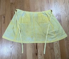 Rare Vintage 60s Abercrombie & Fitch Pocketed Yellow Apron picture