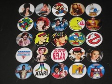 80's Icons Buttons / Pins Set Of 25 picture