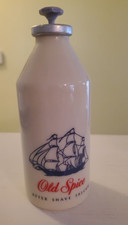 Vintage Old Spice After Shave Shulton 3 oz Ceramic Bottle Ship Logo picture