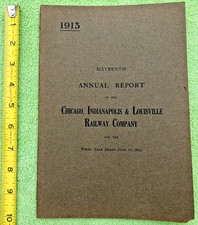1913 Monon Railroad Chicago Indianapolis & Louisville Kentucky Railway Indiana picture