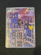 Pokémon TCG Galarian Meowth 141/128 30th Anniversary OKUBO English (NM) picture