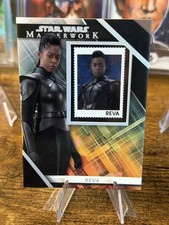 2022 Topps Star Wars Masterwork Reva Third Sister Stamp Card Black 2/5 picture