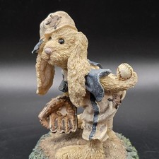 1994 Boyds Bears & Friends Lefty on the Mound Baseball Rabbit Figurine picture